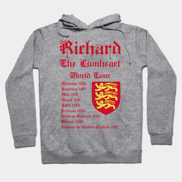 Richard The Lionheart World Tour Hoodie by Styr Designs